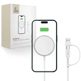 ŁADOWARKA INDUKCYJNA TECH-PROTECT QI15W-A25 MAGNETIC MAGSAFE WIRELESS CHARGER BIAŁA