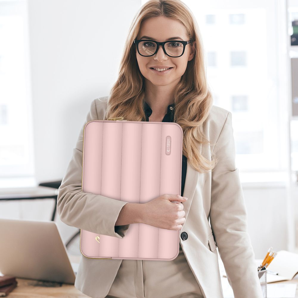 TORBA NA LAPTOP TECH-PROTECT PUFFY LAPTOP 13-14 RÓŻOWA