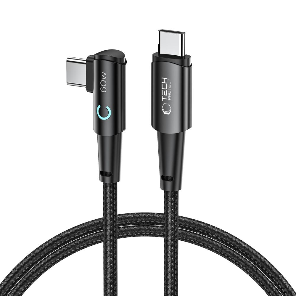 KABEL TECH-PROTECT ULTRABOOST ”L” TYPE-C CABLE 60W/6A 100CM SZARY