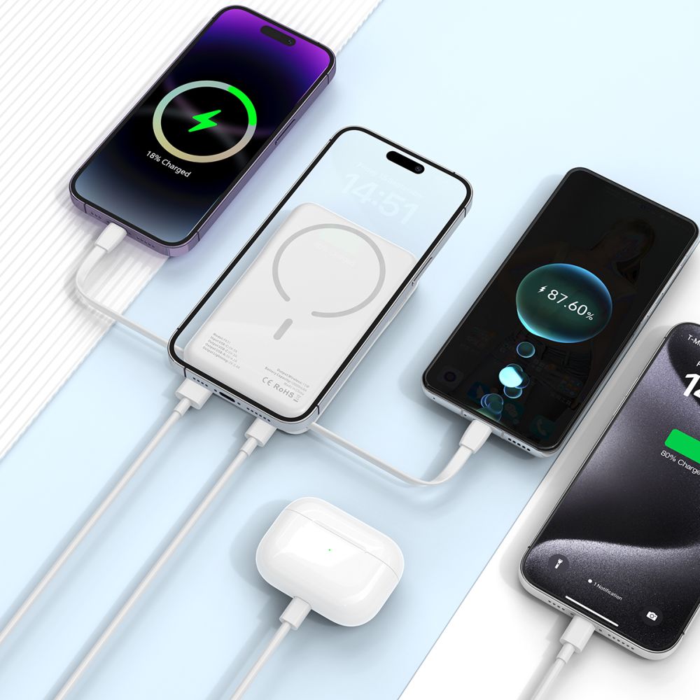 POWERBANK TECH-PROTECT PB31 LIFEMAG MAGSAFE POWER BANK 10000MAH BIAŁY