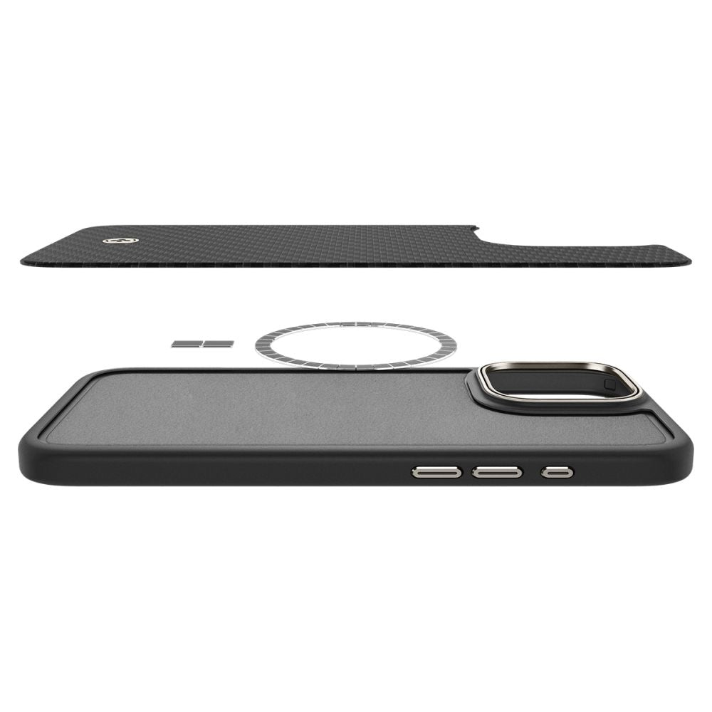 ETUI SPIGEN ENZO ARAMID MAG MAGSAFE IPHONE 16 PRO MAX BLACK/NATURAL CZARNE