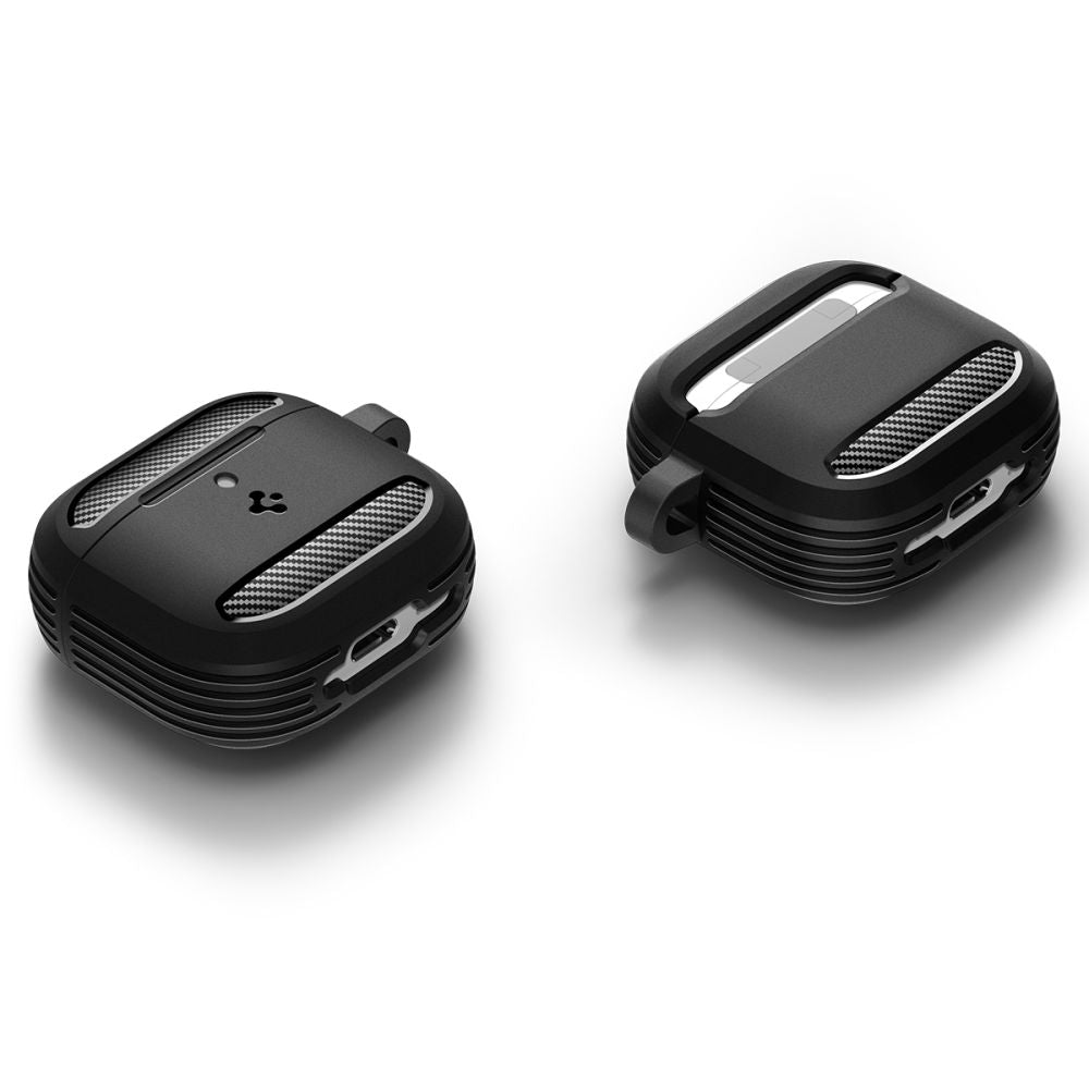 ETUI NA SŁUCHAWKI SPIGEN RUGGED ARMOR APPLE AIRPODS 4 CZARNE