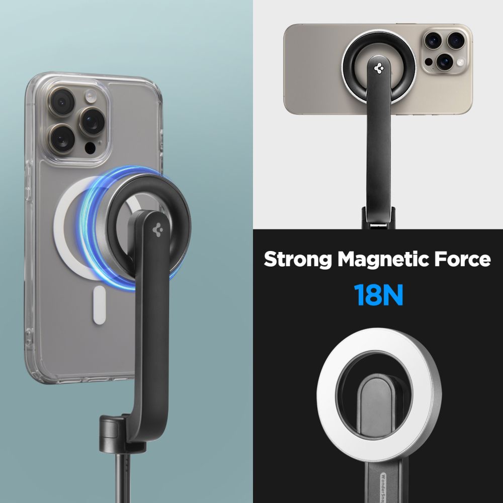 SELFIE STICK TRIPOD SPIGEN S580W MAGSAFE BLUETOOTH BLACK CZARNY