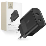 ŁADOWARKA SIECIOWA TECH-PROTECT C20W 2-PORT NETWORK CHARGER PD20W CZARNA