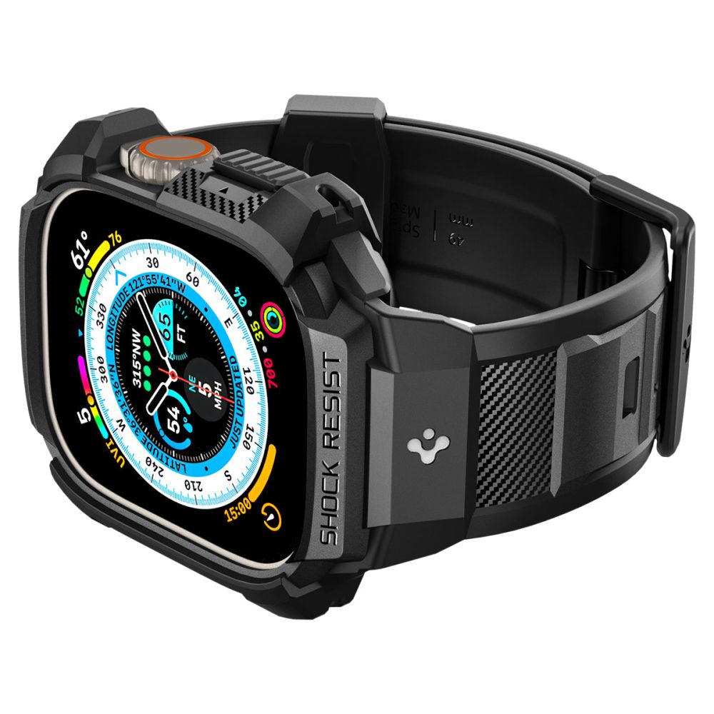 PASEK SPIGEN RUGGED ARMOR ”PRO” APPLE WATCH ULTRA 1 / 2 (49 MM) CZARNY