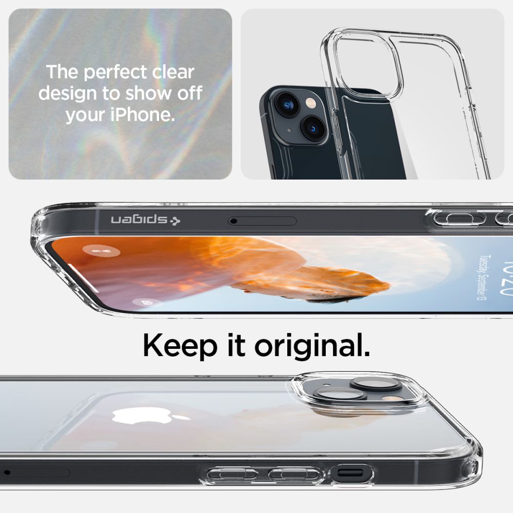 ETUI SPIGEN ULTRA HYBRID IPHONE 14 PLUS / 15 PLUS CRYSTAL CLEAR TRANSPARETNE