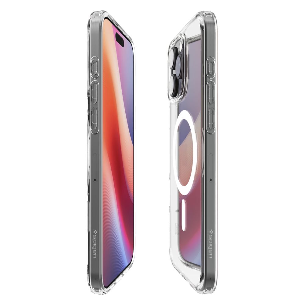 ETUI SPIGEN ULTRA HYBRID MAG MAGSAFE IPHONE 16 PRO TRANSPARETNO BIAŁE