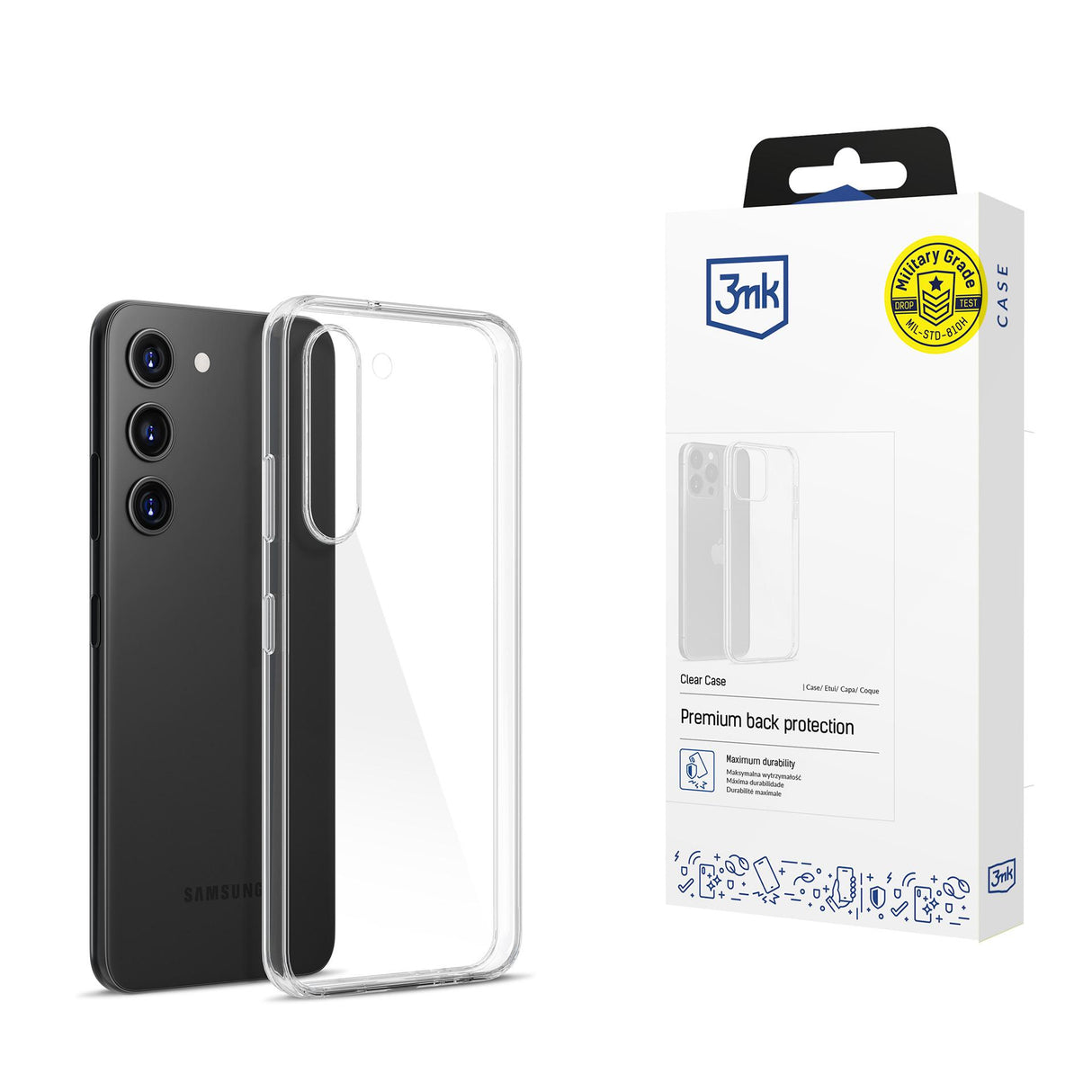 ETUI SAMSUNG GALAXY S23 5G - 3MK CLEAR CASE