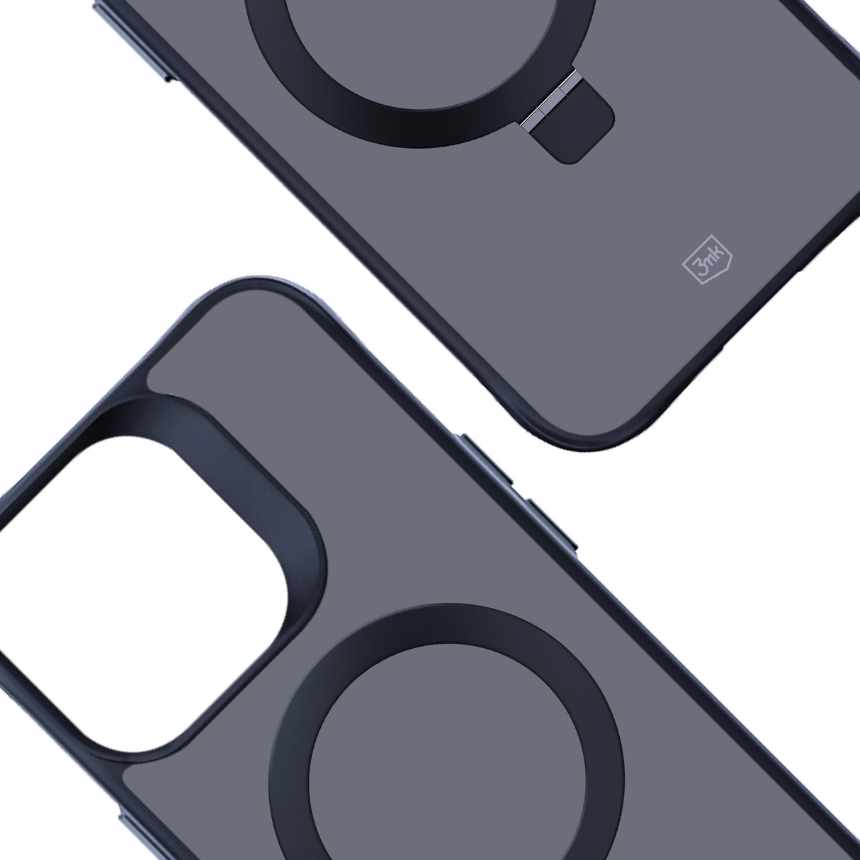 ETUI APPLE IPHONE 16 PRO - 3MK SMOKE CASE MAG&STAND