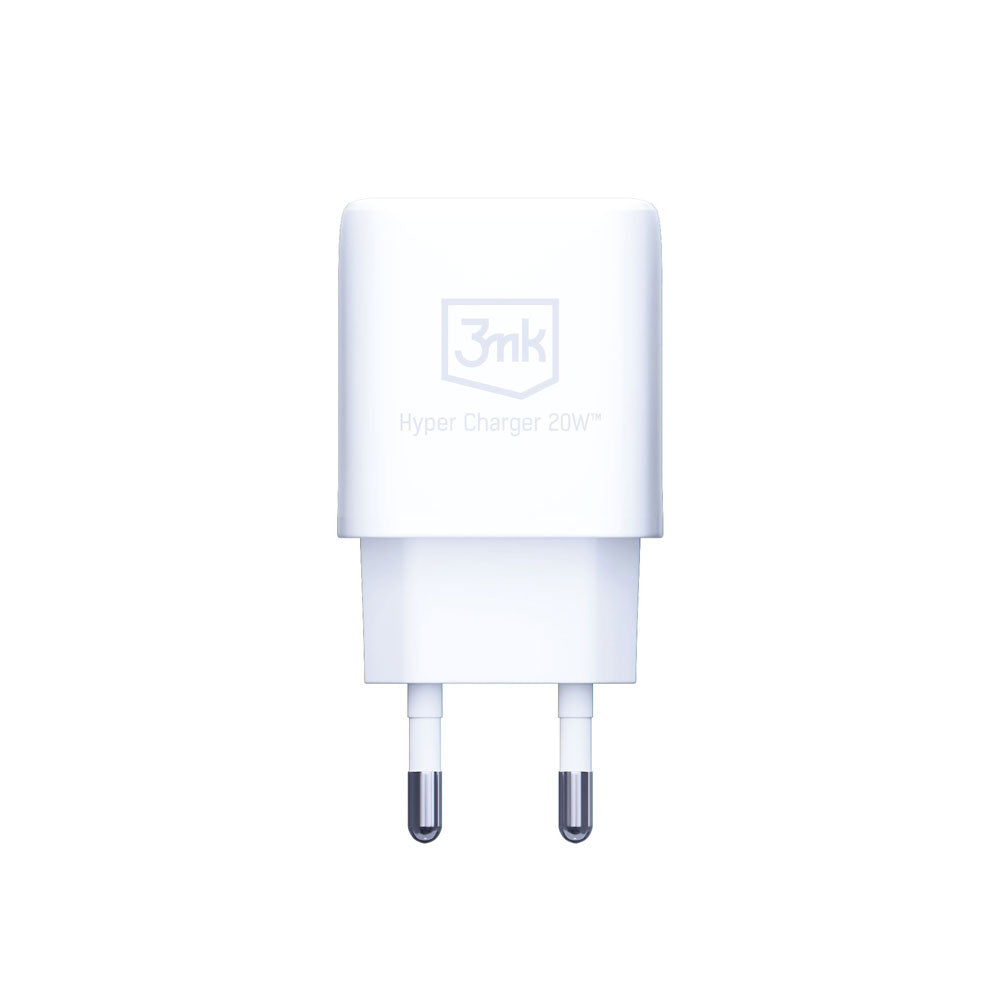 ŁADOWARKA SIECIOWA 3MK HYPER CHARGER 20W 1 USB I 1 USB C BIAŁA