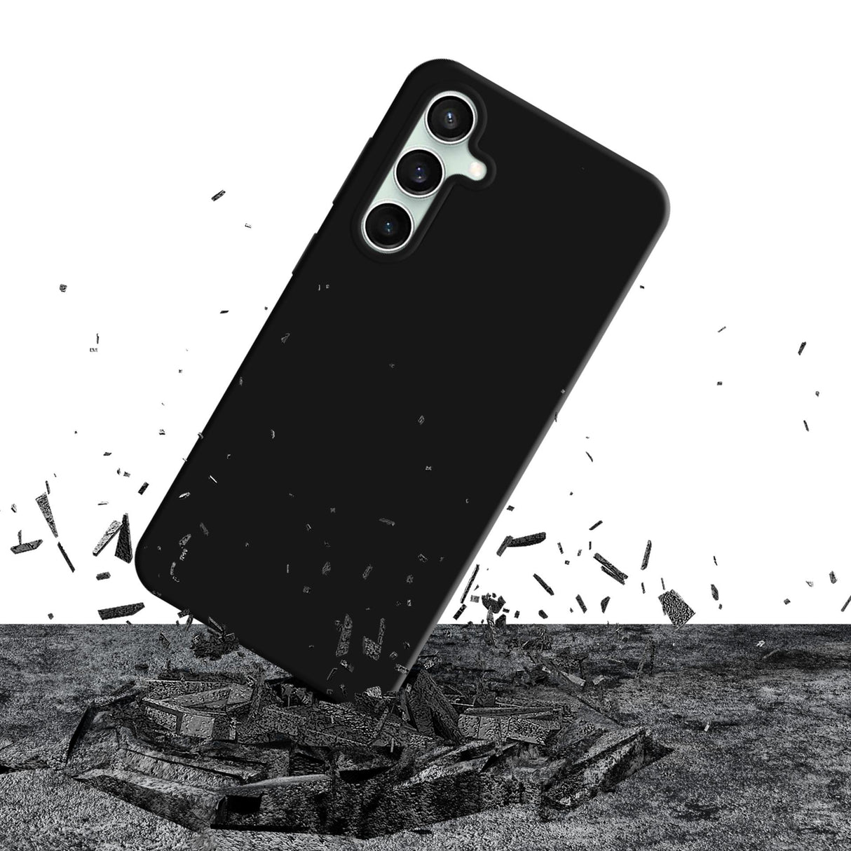 ETUI SAMSUNG GALAXY S23 FE - 3MK SILICONE CASE CZARNE