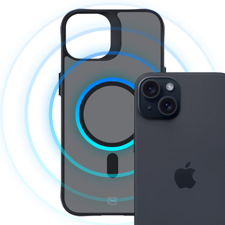 ETUI APPLE IPHONE 15 - 3MK SMOKE MAGCASE