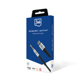 ADAPTER 3MK AUX CABLE USB-C - JACK 3,5 MM CZARNY