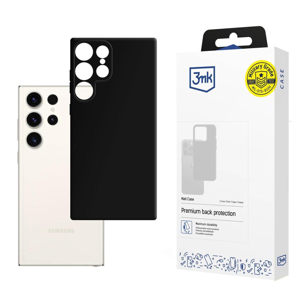 ETUI SAMSUNG GALAXY S24 ULTRA - 3MK MATT CASE CZARNE