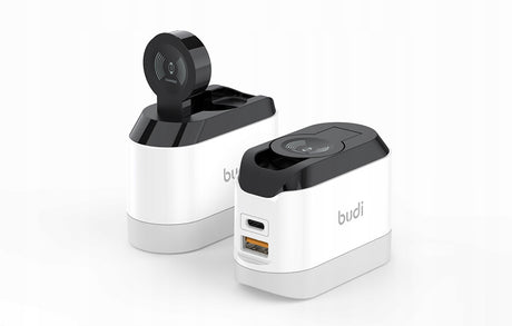 ŁADOWARKA BEZPRZEWODOWA BUDI 330WE USB-C 20W BIAŁO-CZARNA