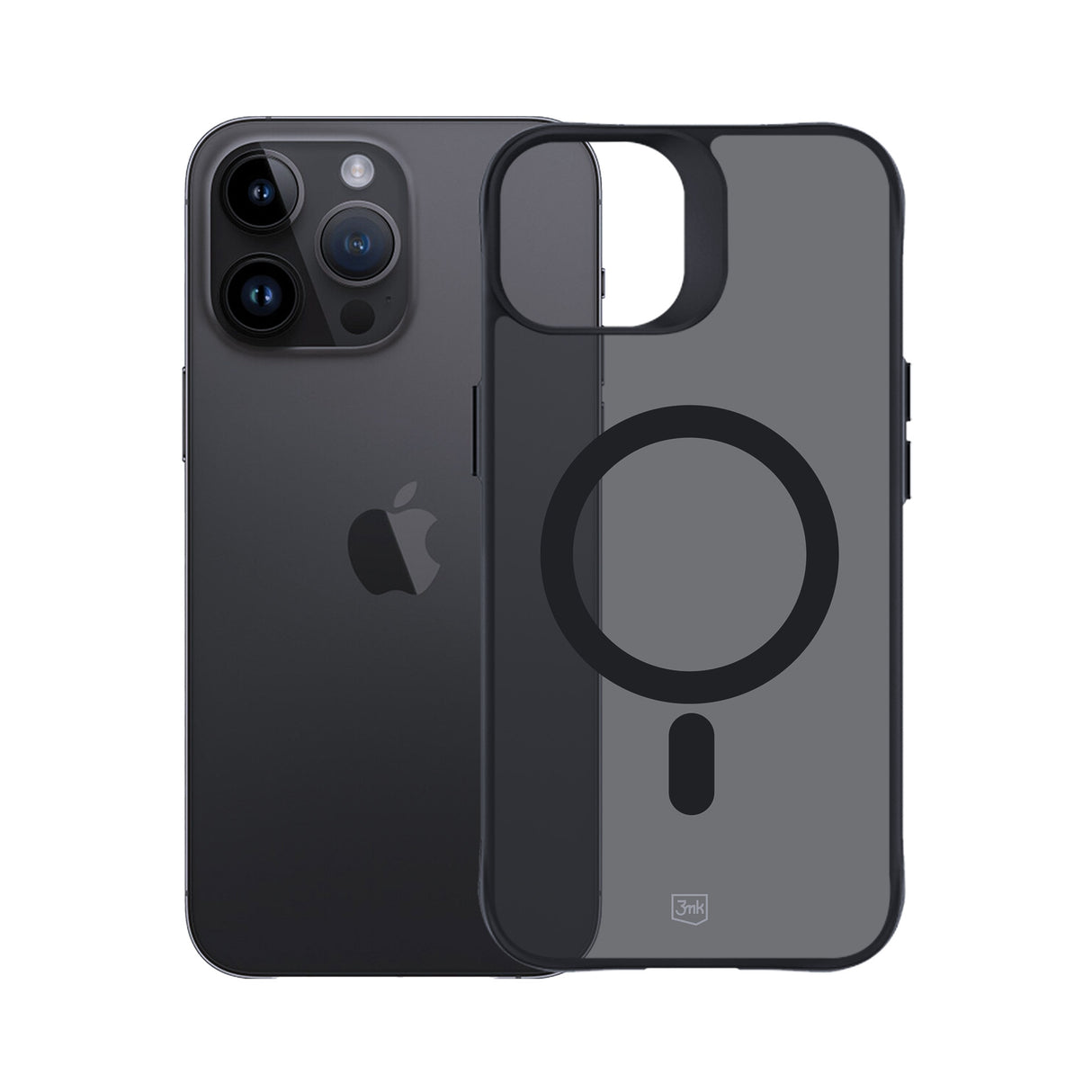 ETUI APPLE IPHONE 14 PRO - 3MK SMOKE MAGCASE