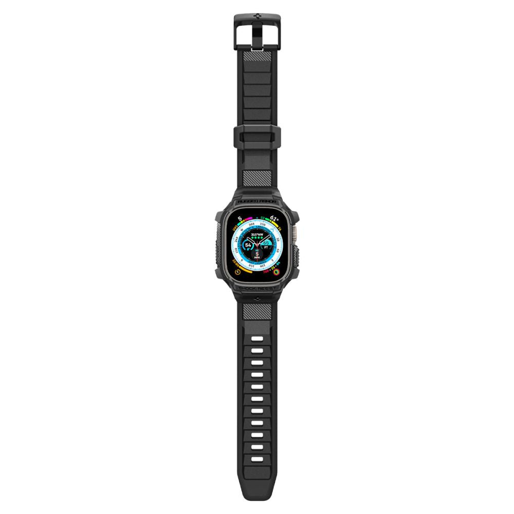 PASEK SPIGEN RUGGED ARMOR ”PRO” APPLE WATCH ULTRA 1 / 2 (49 MM) CZARNY