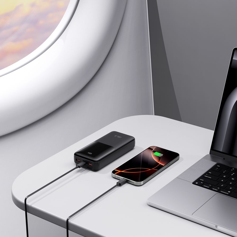 POWERBANK TECH-PROTECT PB02 POWER BANK 20000MAH 22.5W CZARNY