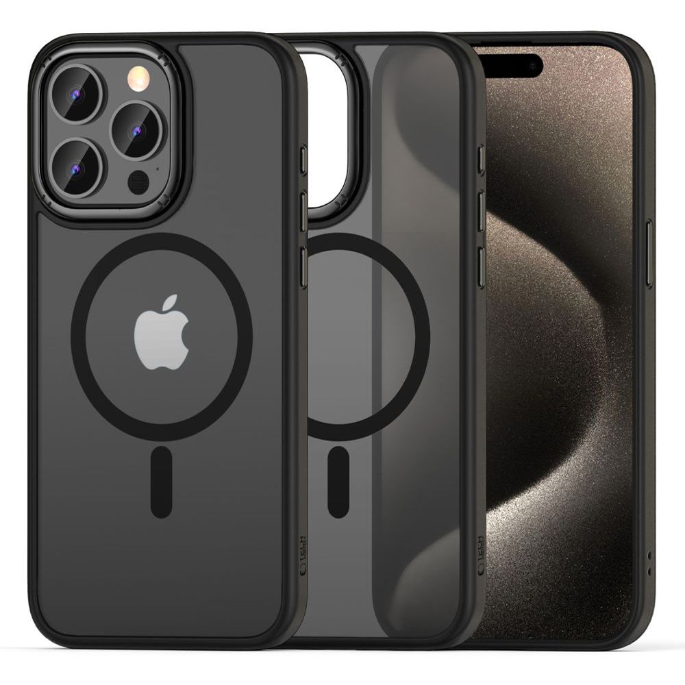ETUI TECH-PROTECT MAGMAT ”2” MAGSAFE IPHONE 15 PRO MAX CZARNE
