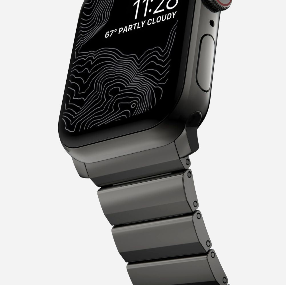 PASEK TECH-PROTECT STEELBAND APPLE WATCH 6 / 7 / 8 / 9 / 10 / SE / ULTRA 1 / 2 (44 / 45 / 46 / 49 MM) BLACK CZARNY