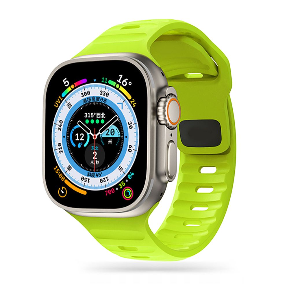 PASEK TECH-PROTECT ICONBAND LINE APPLE WATCH 6 / 7 / 8 / 9 / 10 / SE / ULTRA 1 / 2 (44 / 45 / 46 / 49 MM) LIME