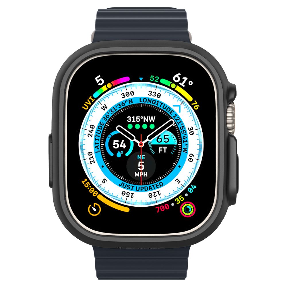ETUI SPIGEN THIN FIT APPLE WATCH ULTRA 1 / 2 (49 MM) BLACK CZARNE