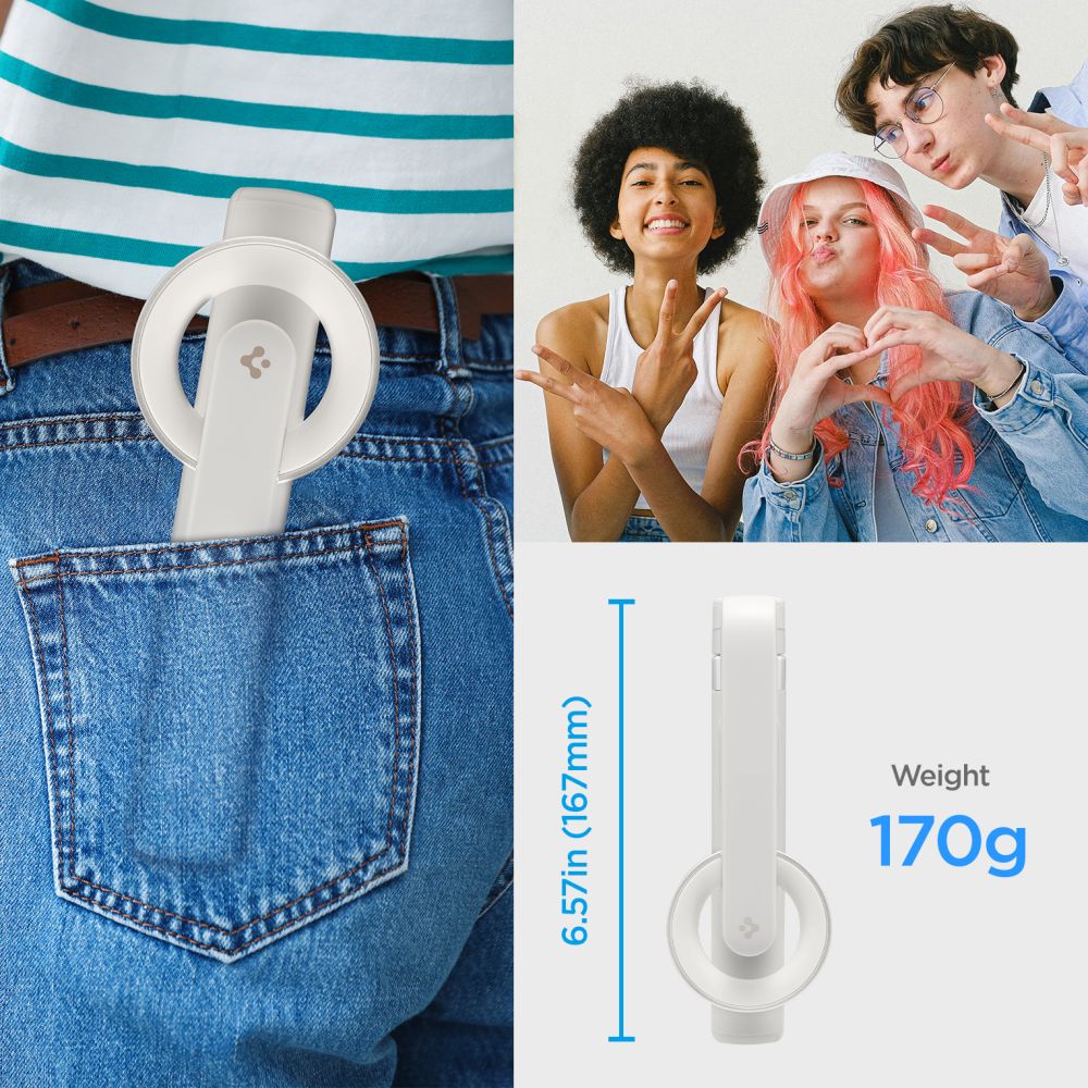 SELFIE STICK TRIPOD SPIGEN S571W MAGSAFE BLUETOOTH BEŻOWY