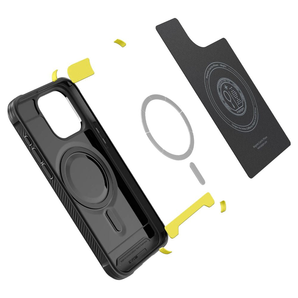 ETUI SPIGEN RUGGED ARMOR MAG MAGSAFE IPHONE 15 PRO CZARNE