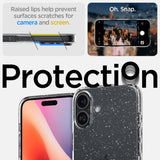 ETUI SPIGEN LIQUID CRYSTAL IPHONE 16 GLITTER CRYSTAL TRANSPARENTNO BROKATOWE