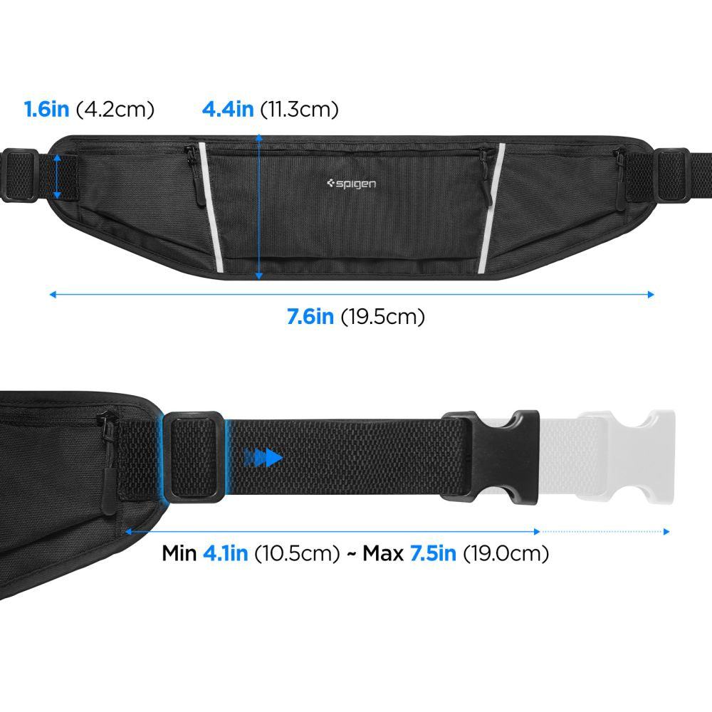 SASZETKA NERKA SPIGEN A710 DYNAMIC SHIELD WAIST BAG BLACK CZARNA