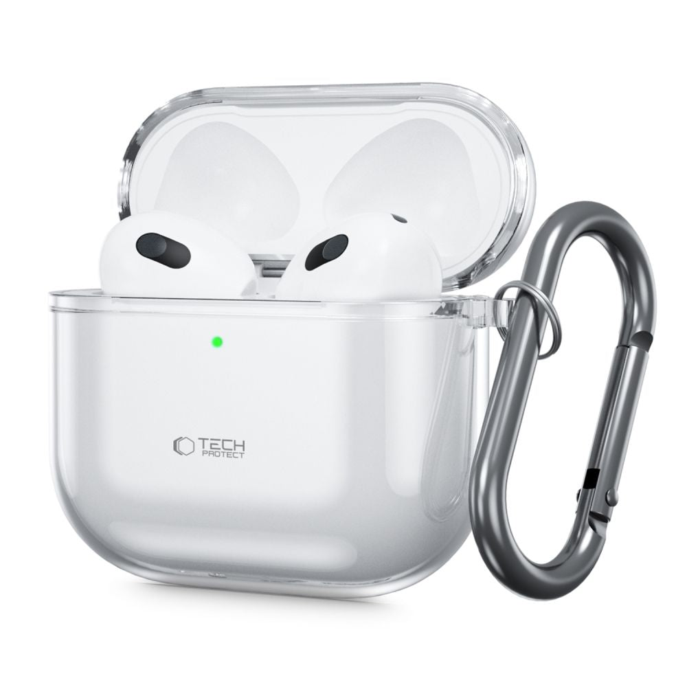 ETUI NA SŁUCHAWKI TECH-PROTECT FLEXAIR APPLE AIRPODS 4 CLEAR TRANSPARETNE