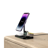 ŁADOWARKA INDUKCYJNA 3W1 TECH-PROTECT QI15W-A22 MAGNETIC WIRELESS MAGSAFE CZARNY