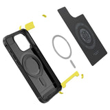 ETUI SPIGEN RUGGED ARMOR MAG MAGSAFE IPHONE 15 PRO MAX CZARNE