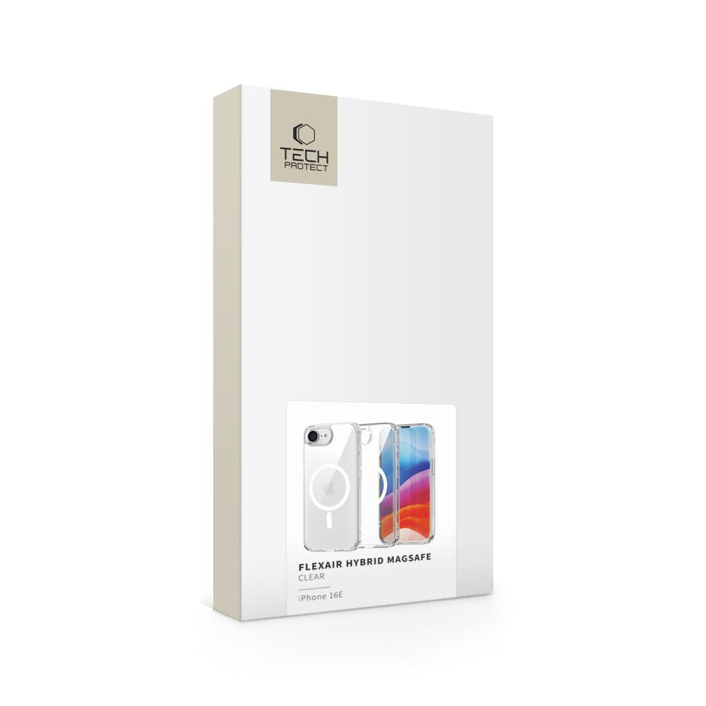 ETUI TECH-PROTECT FLEXAIR HYBRID MAGSAFE IPHONE 16E CLEAR TRANSPARETNE