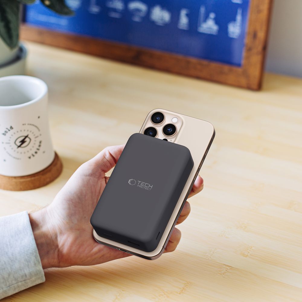 POWERBANK TECH-PROTECT PB12 LIFEMAG MAGSAFE POWER BANK 20000MAH CZARNY