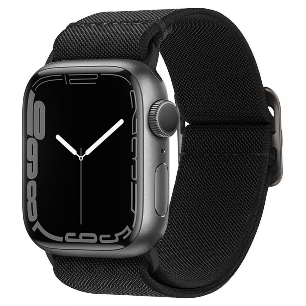 PASEK SPIGEN FIT LITE APPLE WATCH 6 / 7 / 8 / 9 / 10 / SE / ULTRA 1 / 2 (44 / 45 / 46 / 49 MM) BLACK CZARNY