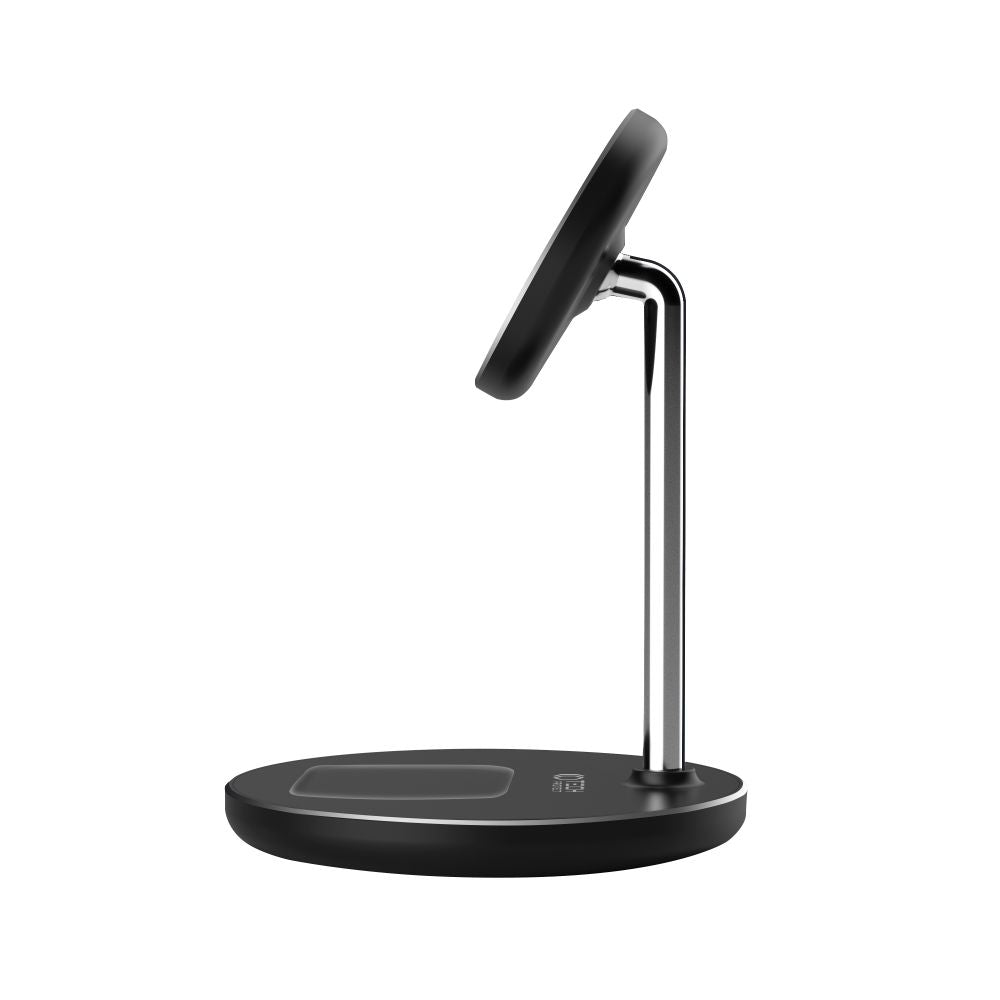 ŁADOWARKA INDUKCYJNA 2W1 TECH-PROTECT QI15W-A21 2IN1 MAGNETIC MAGSAFE WIRELESS CHARGER CZARNA