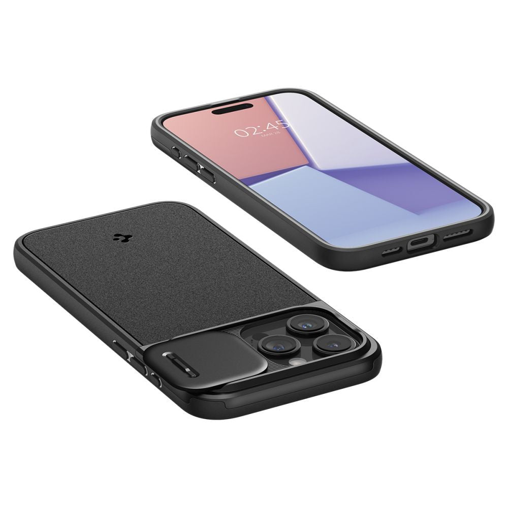 ETUI SPIGEN OPTIK ARMOR MAG MAGSAFE IPHONE 15 PRO BLACK CZARNE