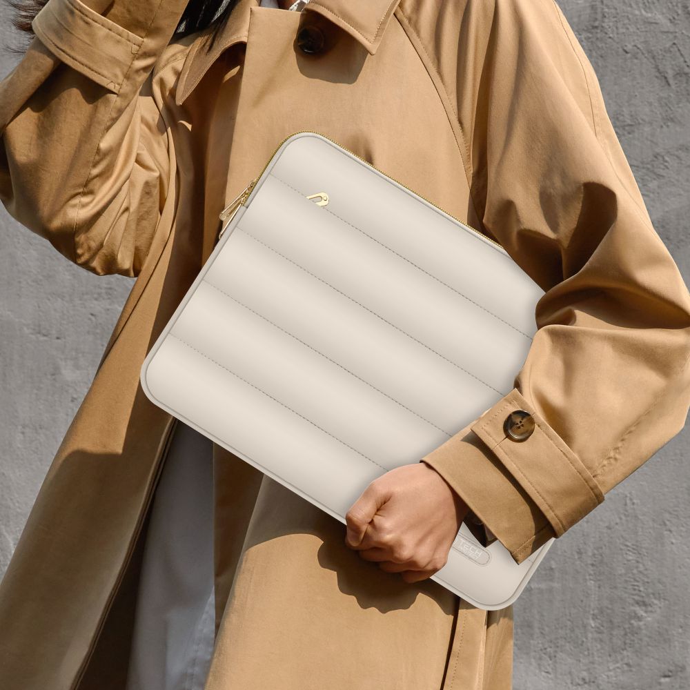 TORBA NA LAPTOP TECH-PROTECT PUFFY LAPTOP 15-16 BEŻOWA