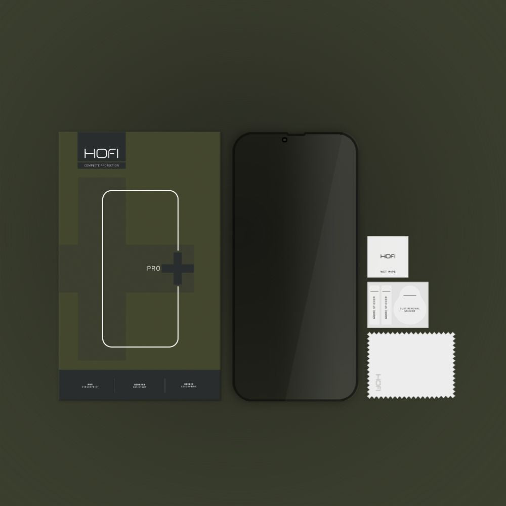SZKŁO PRYWATYZUJĄCE HOFI ANTI SPY GLASS PRO+ IPHONE 13 / 13 PRO / 14 / 16E PRIVACY