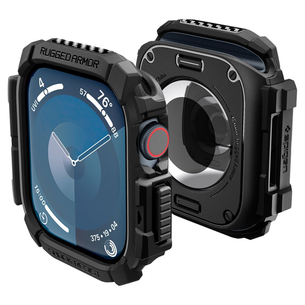 PASEK NAKŁADKA SPIGEN RUGGED ARMOR APPLE WATCH 10 (42 MM) CZARNY
