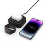 ŁADOWARKA INDUKCYJNA 3W1 TECH-PROTECT QI15W-A24 MAGNETIC MAGSAFE WIRELESS CHARGER CZARNA