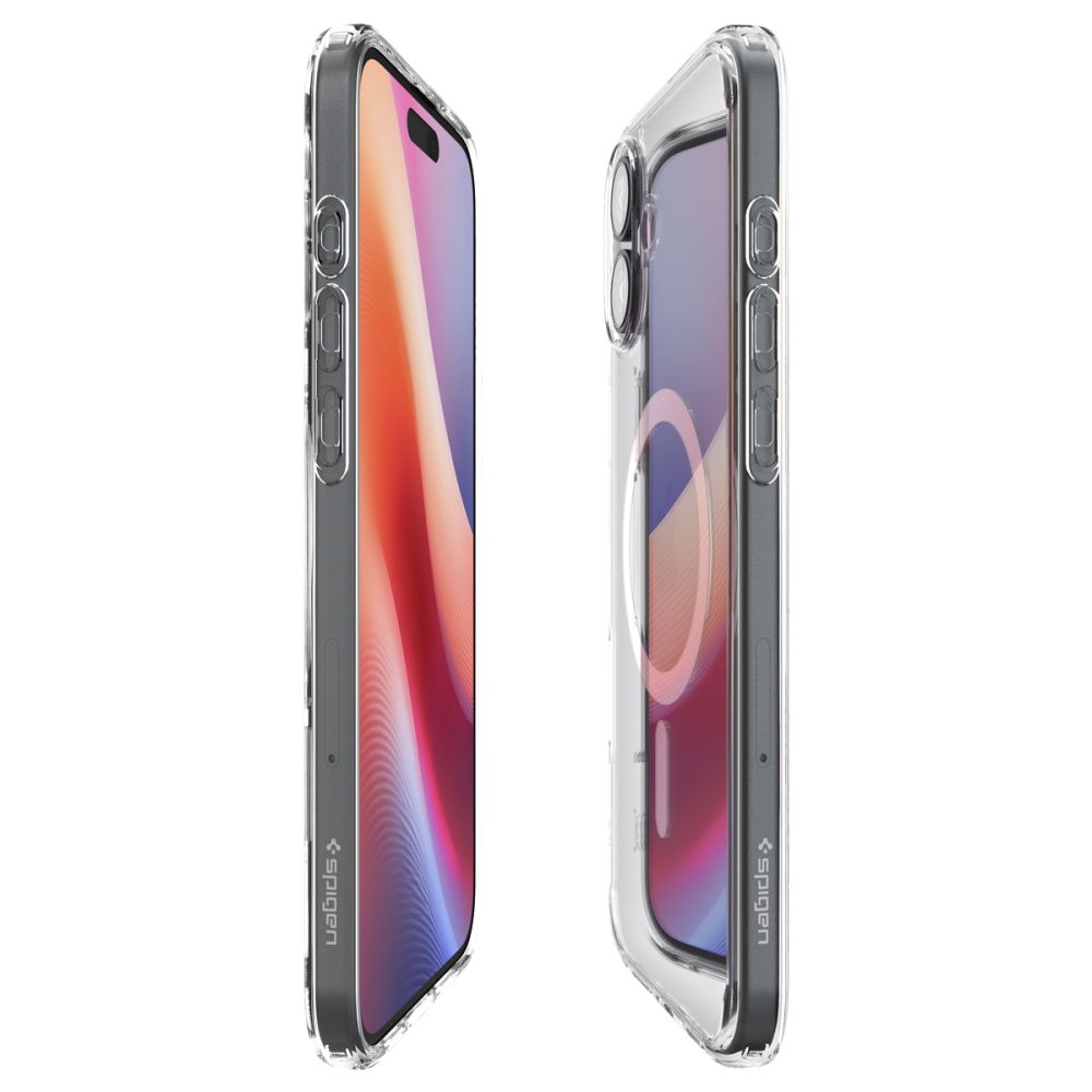ETUI SPIGEN ULTRA HYBRID MAG MAGSAFE IPHONE 16 TRANSPARETNO BIAŁE
