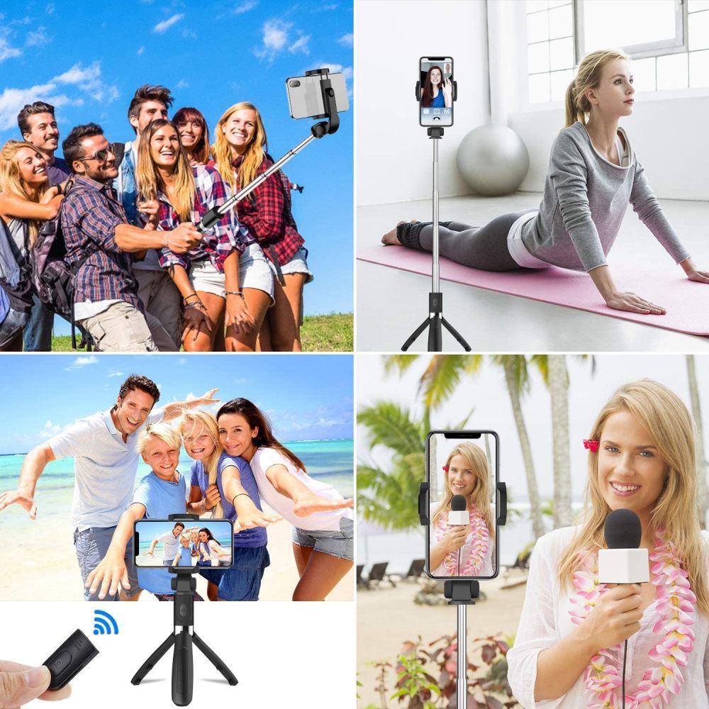 SELFIE STICK TRIPOD TECH-PROTECT L02S BLUETOOTH CZARNY