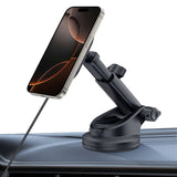 UCHWYT SAMOCHODOWY Z ŁADOWANIEM INDUKCYJNYM TECH-PROTECT MM15W-V6 MAGNETIC MAGSAFE DASHBOARD & VENT CAR MOUNT WIRELESS CHARGER 15W CZARNY