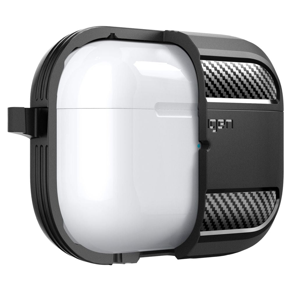 ETUI NA SŁUCHAWKI SPIGEN RUGGED ARMOR APPLE AIRPODS PRO 1 / 2 CZARNE