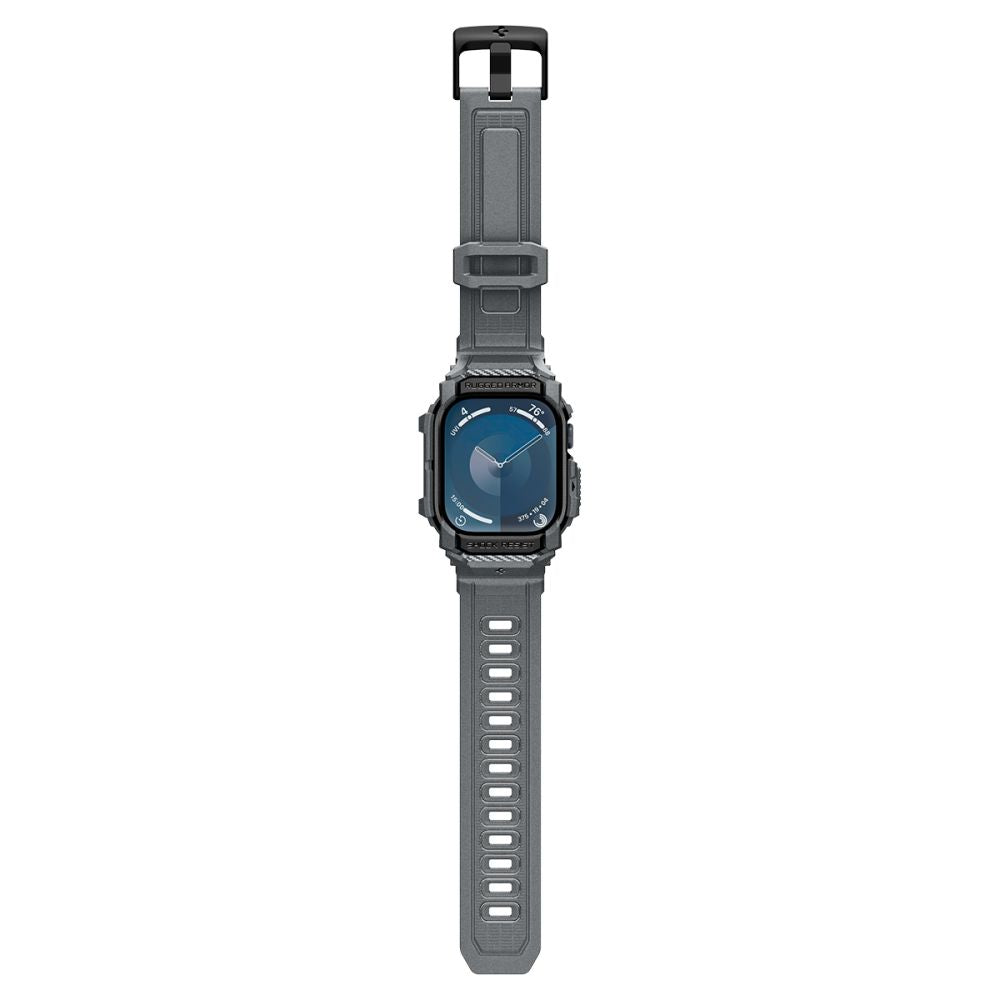 PASEK SPIGEN RUGGED ARMOR ”PRO” APPLE WATCH 10 (46 MM) SZARY