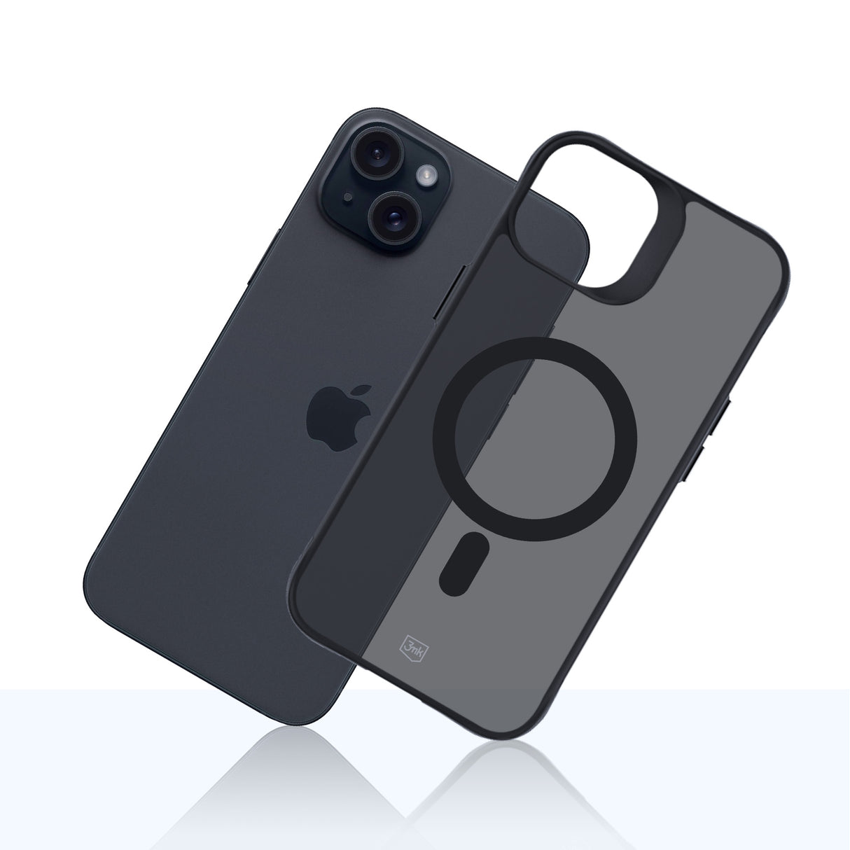 ETUI APPLE IPHONE 15 PLUS - 3MK SMOKE MAGCASE