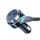 TRANSMITER FM 3MK HYPER 23W QC USB 2A BLACK/SILVER CZARNY