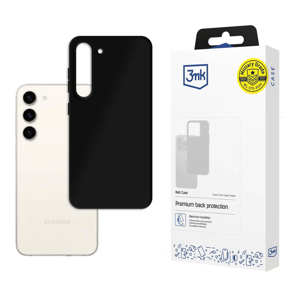 ETUI SAMSUNG GALAXY S23+ - 3MK MATT CASE CZARNE